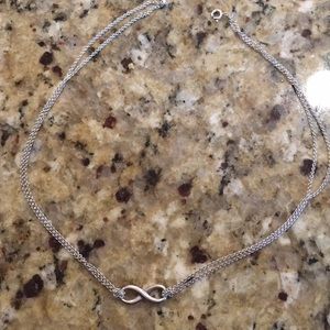 Tiffany and Co double strand infinity necklace